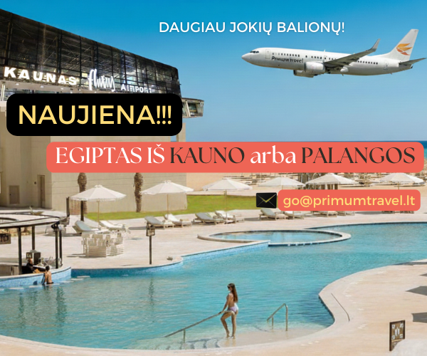 Iš Kauno be balionų Egiptas